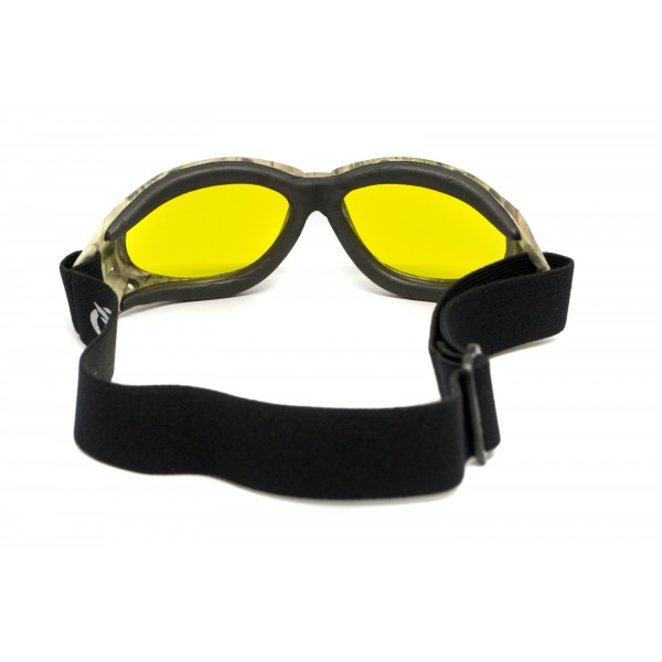 Окуляри захисні з ущільнювачем Global Vision Eliminator Camo Forest (yellow), жовті в камуфльованій оправі - 3586616 Окуляри захисні з ущільнювачем Global Vision Eliminator Camo Forest (yellow), жовті в камуфльованій оправі - 3586616