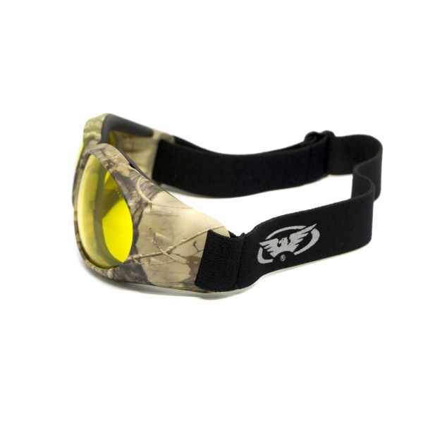 Окуляри захисні з ущільнювачем Global Vision Eliminator Camo Forest (yellow), жовті в камуфльованій оправі - 3586616 Окуляри захисні з ущільнювачем Global Vision Eliminator Camo Forest (yellow), жовті в камуфльованій оправі - 3586616
