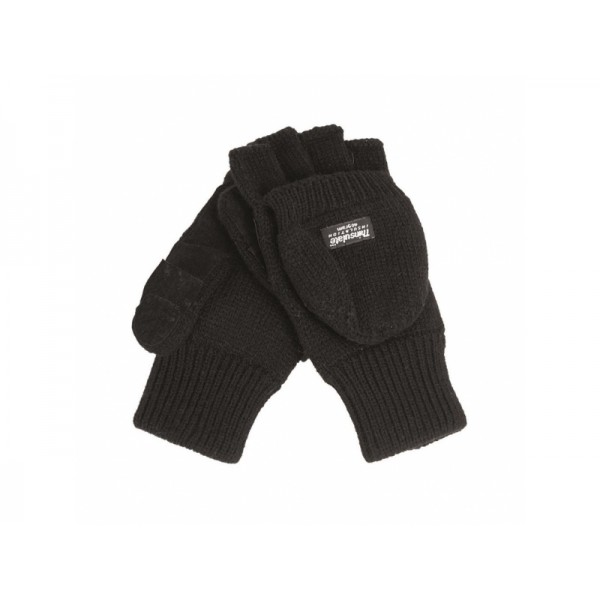Рукавички в'язані з утеплювачем Thinsulatе чорні МІЛ ТЕК Німеччина - 2590614