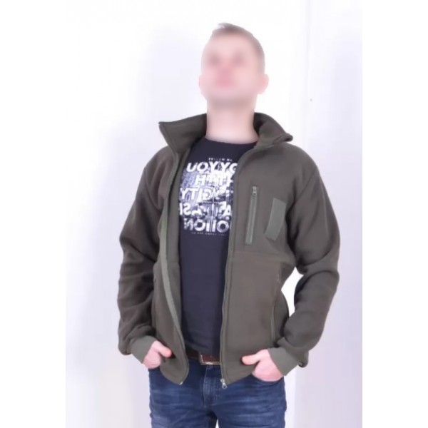 Кофта флисовая военная МЕДВЕДЬ БАЗА на МЕХУ Олива 540гр/м - 3288500