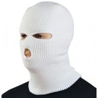 Балаклава 3 отверстия акрил белая МИЛ ТЕК Германия