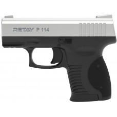 Пистолет стартовый Retay P114 кал. 9 мм. Цвет - chrome.