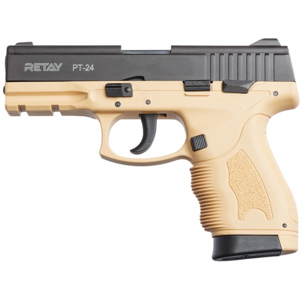 Пістолет стартовий Retay PT24 кал. 9 мм. Колір - sand. - 3566594