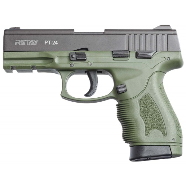 Пистолет стартовый Retay PT24 кал. 9 мм. Цвет - olive. - 3566595