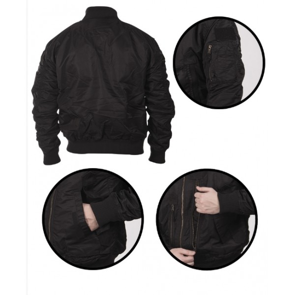 Бомбер летный черный МИЛ ТЕК Германия - 3565334 Бомбер летный черный МИЛ ТЕК Германия - 3565334