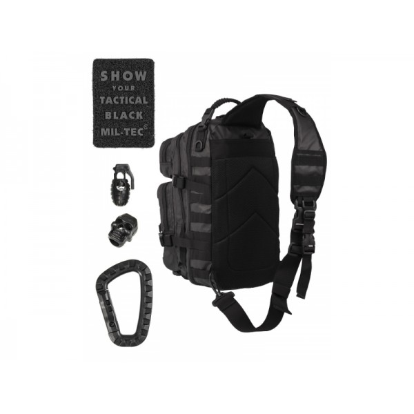Рюкзак однолямочний штурмової 29 л чорний МИЛ ТЕК Німеччина - 3565751