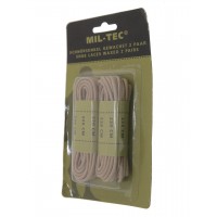Шнурки для черевиків вощені 220см койот МИЛ ТЕК Німеччина