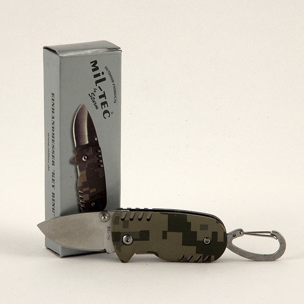 Ніж брелок складаний з карабіном ACU МИЛ ТЕК Німеччина - 3555775