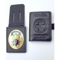 Обложка Национальной Гвардии (под жетон + удост.) комбинированная