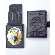 Обложка Национальной Гвардии (под жетон + удост.) комбинированная