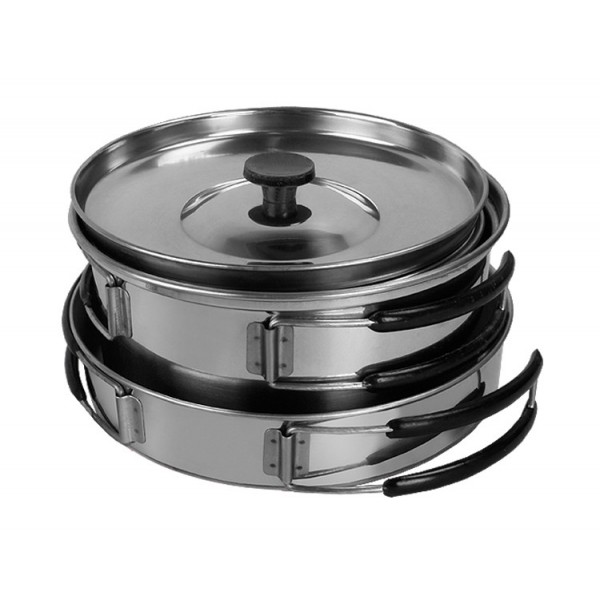 Набір туристичного посуду для кемпінгу на 2 персони МИЛ ТЕК Німеччина - 2589845 Набір туристичного посуду для кемпінгу на 2 персони МИЛ ТЕК Німеччина - 2589845