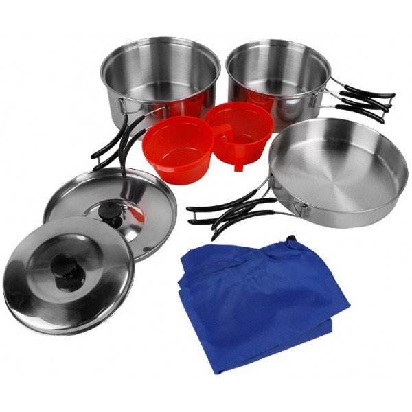 Набір туристичного посуду для кемпінгу на 2 персони МИЛ ТЕК Німеччина - 2589845