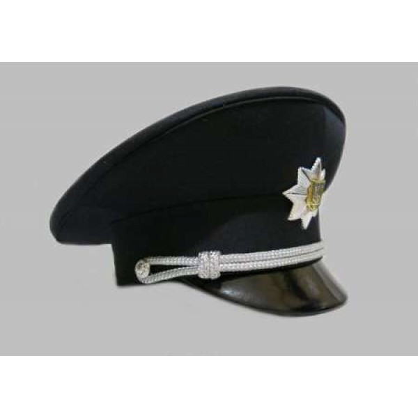 Кашкет поліція т. синя вишита кокарда - 2593146