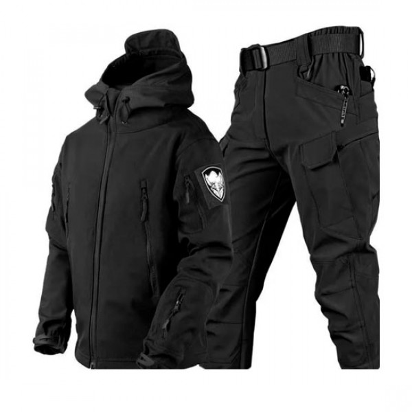 Костюм тактичний Soft Shell Китай Чорний - 3599065