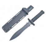 Ніж тактичний мисливський туристичний Taue 1218A в пластиковому чохлі Black