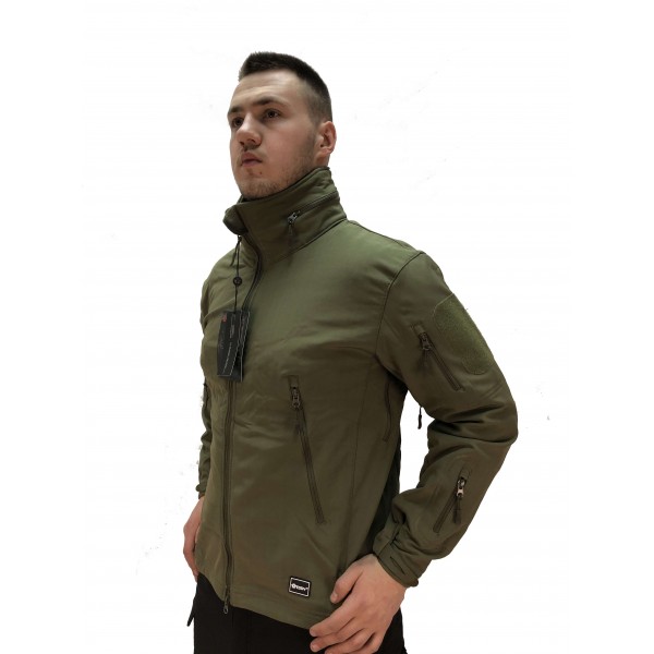 Куртка Soft Shell олива ховає капюшон ESDY - 3555699