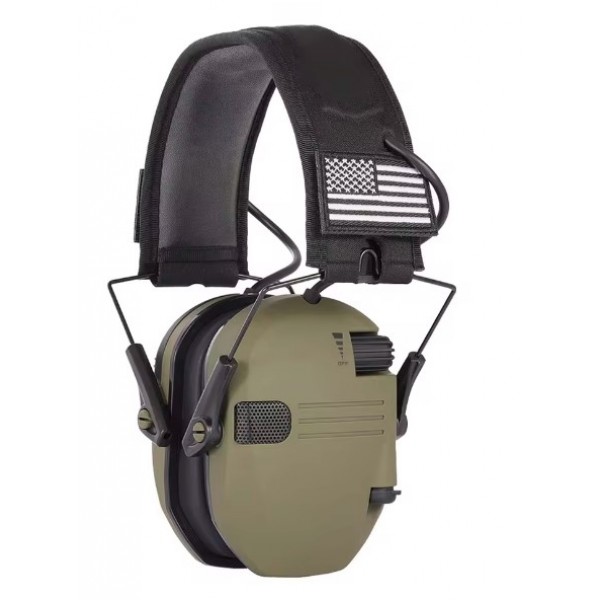 Навушники тактичні шумозаглушувальні активні Олива з чохлом - 3589424 Навушники тактичні шумозаглушувальні активні Олива з чохлом - 3589424