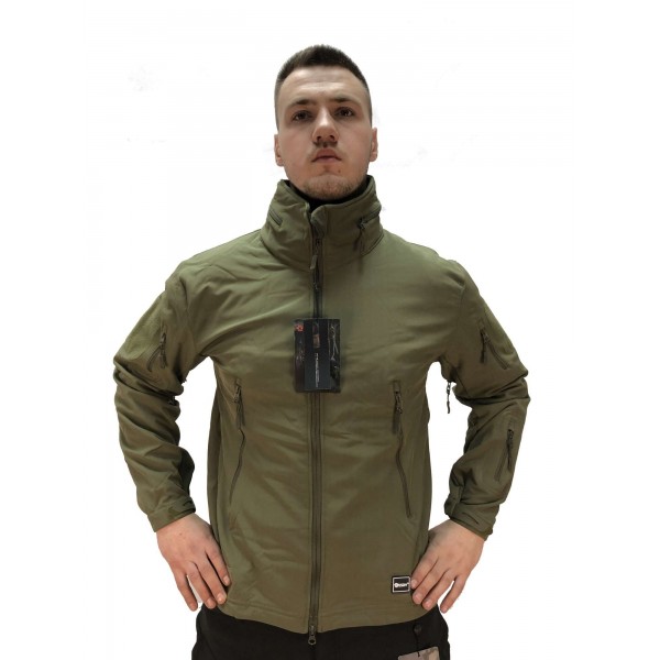 Куртка Soft Shell олива ховає капюшон ESDY - 3555699