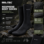 Непромокающие неопреновые носки MIL-TEC Neoprene Boot Socks Black