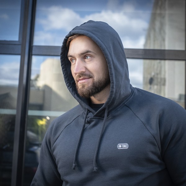 Кофта M-Tac Hoodie Cotton Raglan Dark Navy Blue - 3569522 Кофта M-Tac Hoodie Cotton Raglan Dark Navy Blue - 3569522