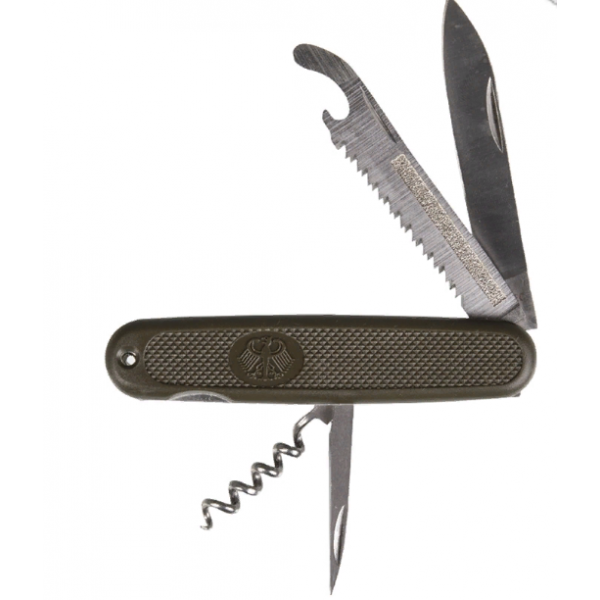 Нож складной армии BW карманный олива МИЛ ТЕК Германия - 2589969