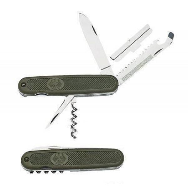 Нож складной армии BW карманный олива МИЛ ТЕК Германия - 2589969