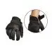 Тактические перчатки из кожи Aramid Mil-Tec черные - Фото 3