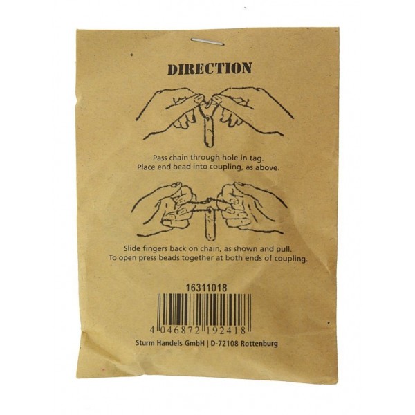 Жетон военный США с резинками МИЛ ТЕК Германия - 1610 Жетон военный США с резинками МИЛ ТЕК Германия - 1610