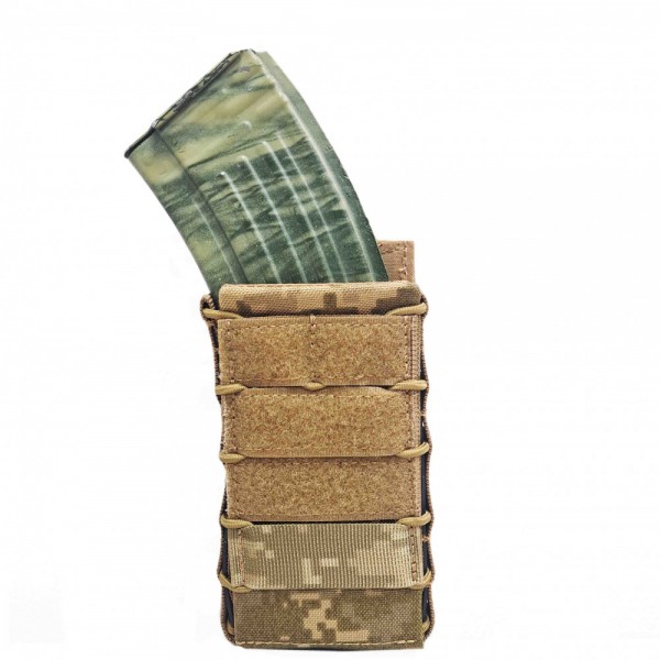 Подсумок под магазин жесткий со съемным клапаном Warrior Spirit Cart-WS Пиксель - 3576536