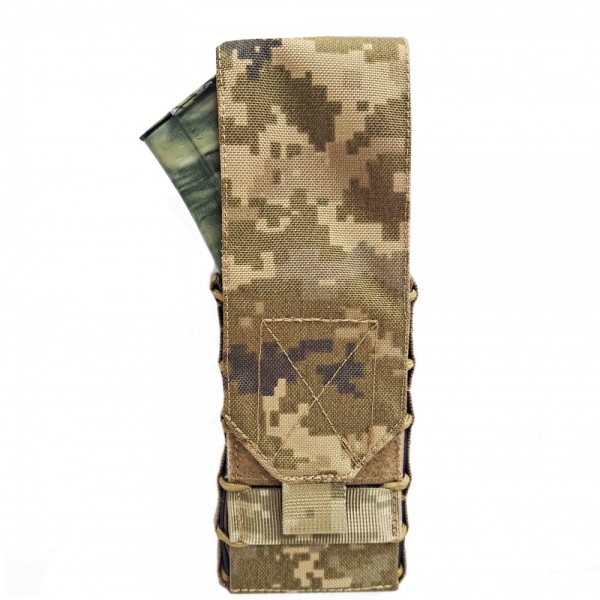 Подсумок под магазин жесткий со съемным клапаном Warrior Spirit Cart-WS Пиксель - 3576536