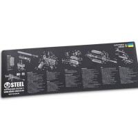 Килимок Steel для чищення зброї з вибух-схемою гвинтівки AR-15
