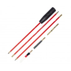 Набор для чистки нарезного оружия калибра 7.62 в полиэтиленовой упаковке (шомпол стальной в пластиковой оплетке, ерш латунный, ерш щетинной, ерш шерстяной 3)