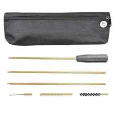 Набір для чищення нарізної зброї кал.7,62 (поліетиленова упаковка) шомпол сталевий в пластиковій обплітці, йорж латунний, йорж щетинний, вішер