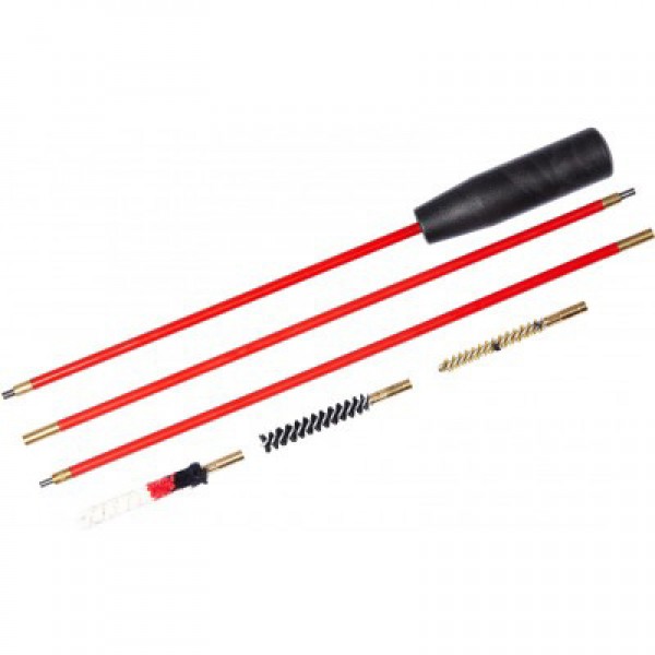 Набор для чистки нарезного оружия калибр 5.45 полиэтиленовая упаковка (шомпол стальной в пластиковой оплетке, ерш латунный, ерш щетинный, ерш шерстяной 3) - 3576434