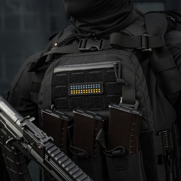 M-Tac нашивка флаг Украины 25х80 Laser Cut Black/Yellow/Blue/GID - 51496902