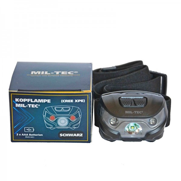 Ліхтарик тактичний налобний з червоним і білим світлом Mil-Tec Німеччина - 3576390