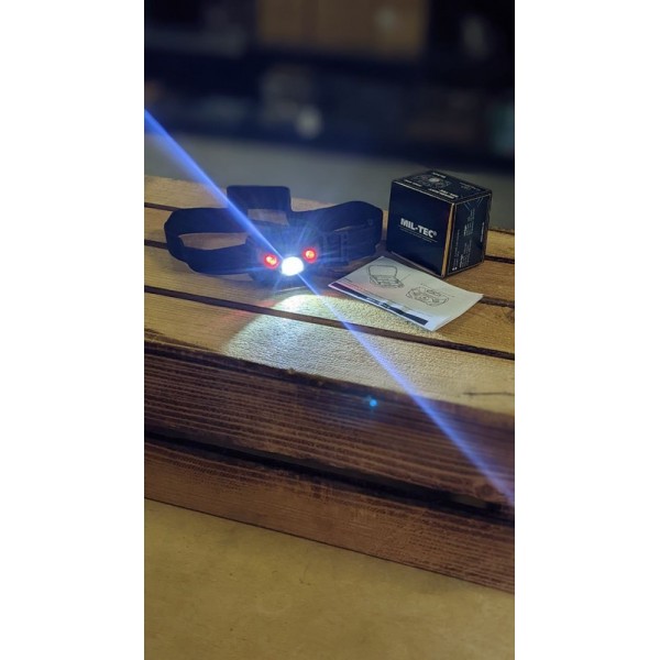 Ліхтарик тактичний налобний з червоним і білим світлом Mil-Tec Німеччина - 3576390