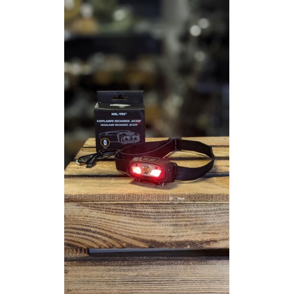 Ліхтар тактичний налобний чорний Mil-Tec Німеччина - 3576388