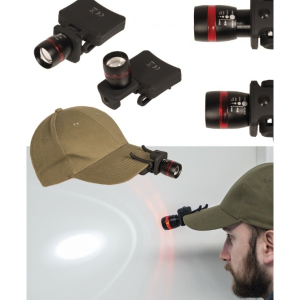 Фонарик тактический на кепку универсальный Mil-Tec Германия - 3576386 Фонарик тактический на кепку универсальный Mil-Tec Германия - 3576386