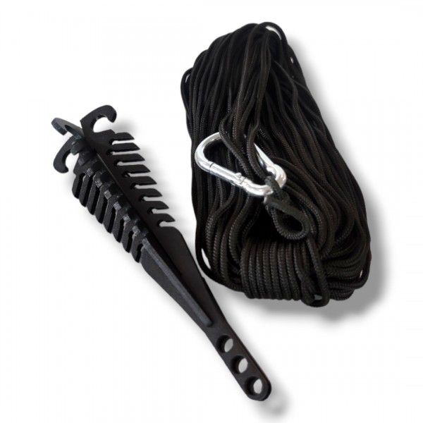 Крюк (Кошка) "Лесная Елка" + карабин + Шнур (30м) - 3576333