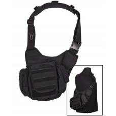 Сумка тактическая через плечо черная Mil Tec Германия