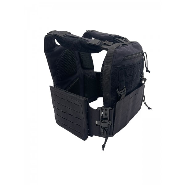 Плитоноска uaBRONIK (Plate Carrier) Закрытого типа GEN 2.0 панель Molle Черная 4 класс защиты - 3581170