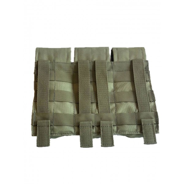 Підсумок потрійний для магазинів АК закритий з MOLLE олива МК - 3573922 Підсумок потрійний для магазинів АК закритий з MOLLE олива МК - 3573922