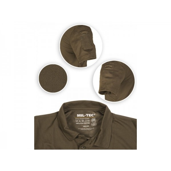 Футболка тактическая поло олива МИЛ ТЕК Германия - 264 Футболка тактическая поло олива МИЛ ТЕК Германия - 264