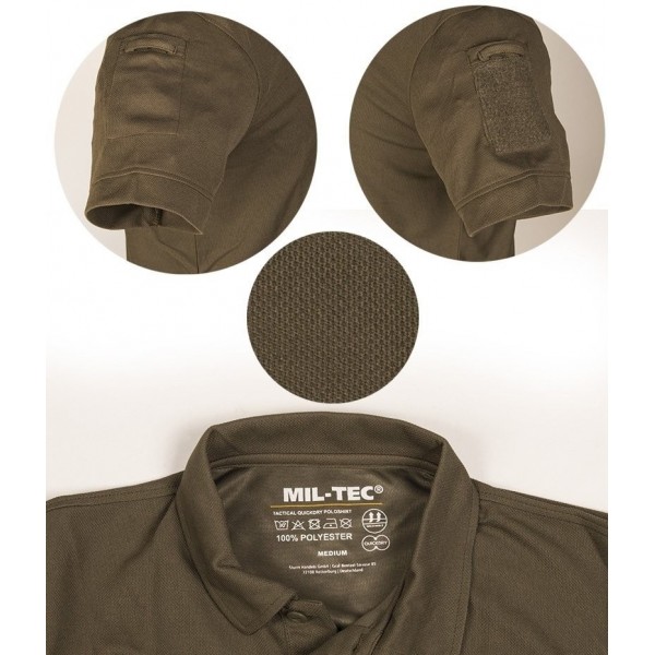 Футболка поло тактическая Mil-Tec Германия Койот - 262 Футболка поло тактическая Mil-Tec Германия Койот - 262