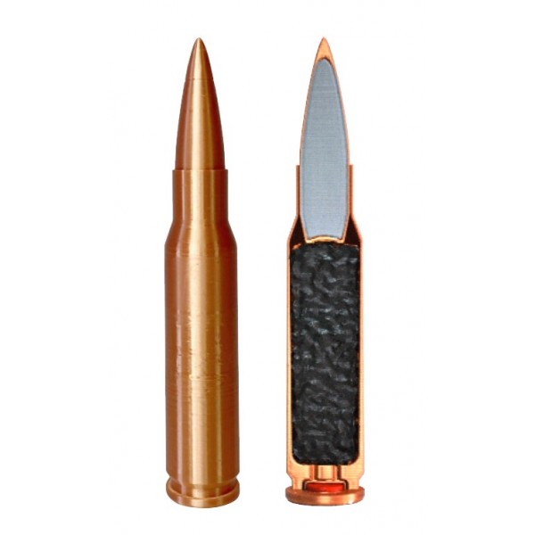 Макет патрона 7,62*51 НАТО (FMJ) в разрезе 1/2 - 3576145