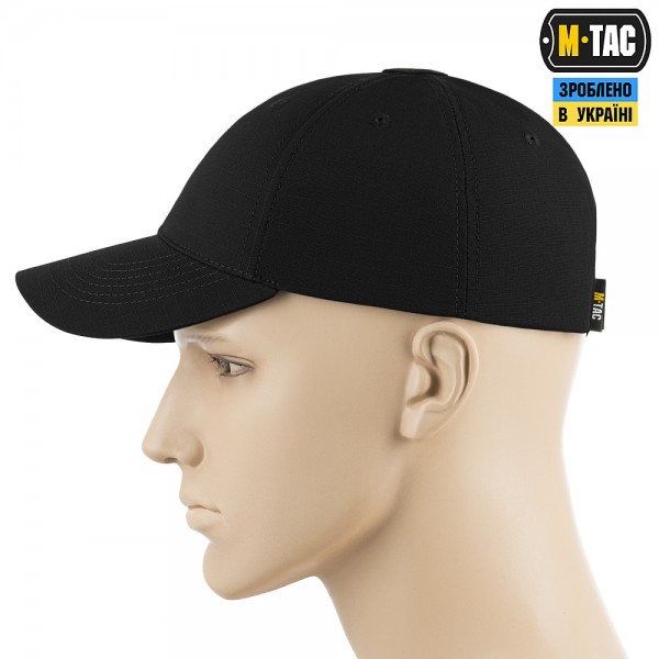 M-Tac бейсболка Elite Flex рип-стоп Black - 40520002 M-Tac бейсболка Elite Flex рип-стоп Black - 40520002