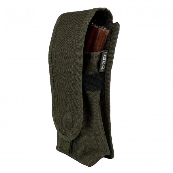 Подсумок закрытый одинарный для 2-х магазинов АК ТТХ MS Cordura 500D Олива - 3576029