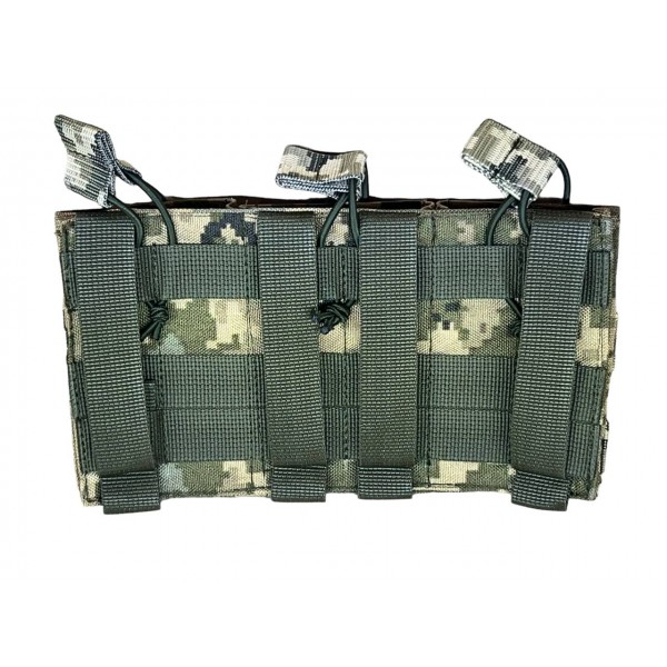 Подсумок под 3 магазина АК универсальный Cordura ТТХ 1050D Пиксель - 3576016 Подсумок под 3 магазина АК универсальный Cordura ТТХ 1050D Пиксель - 3576016