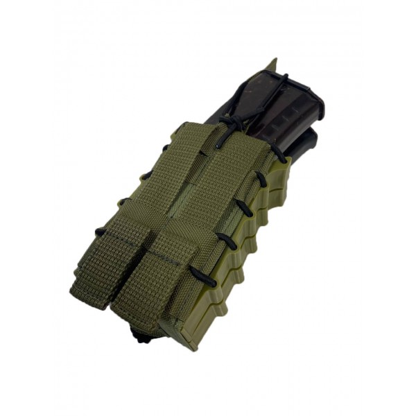 Двойной штурмовой подсумок для магазинов АК система Molle (Олива) МК пластиковые бока - 3575973 Двойной штурмовой подсумок для магазинов АК система Molle (Олива) МК пластиковые бока - 3575973